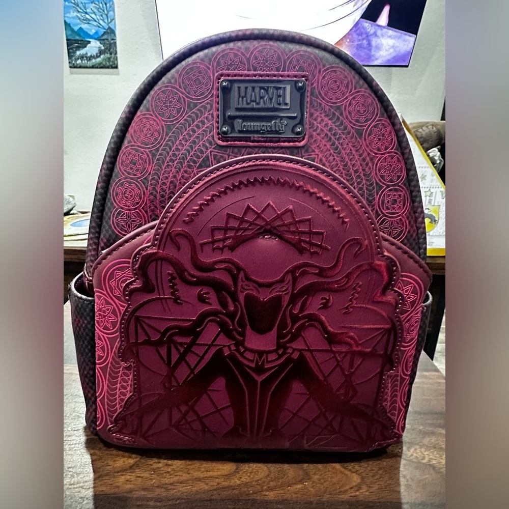 Disney Parks Marvel Wandavision Scarlet Witch Loungefly Mini Backpack NTW 2024​